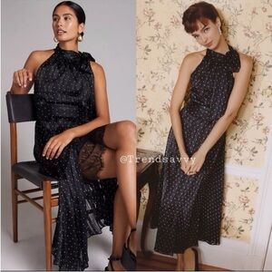 sachin & babi polka dot halter midi dress New Anthropologie Sachin & Babi Polka Dot Halter Midi Dress sz 2